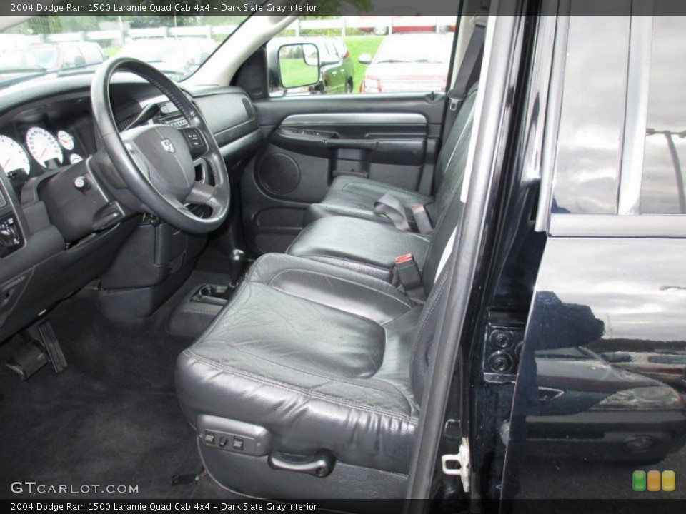 Dark Slate Gray Interior Front Seat for the 2004 Dodge Ram 1500 Laramie Quad Cab 4x4 #72294223