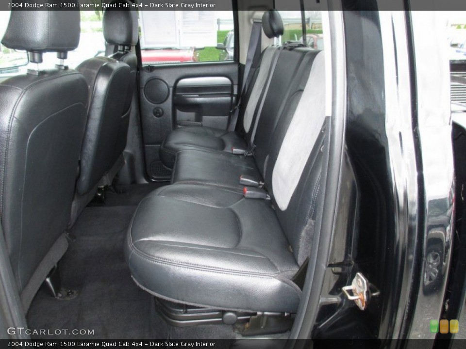 Dark Slate Gray Interior Rear Seat for the 2004 Dodge Ram 1500 Laramie Quad Cab 4x4 #72294247