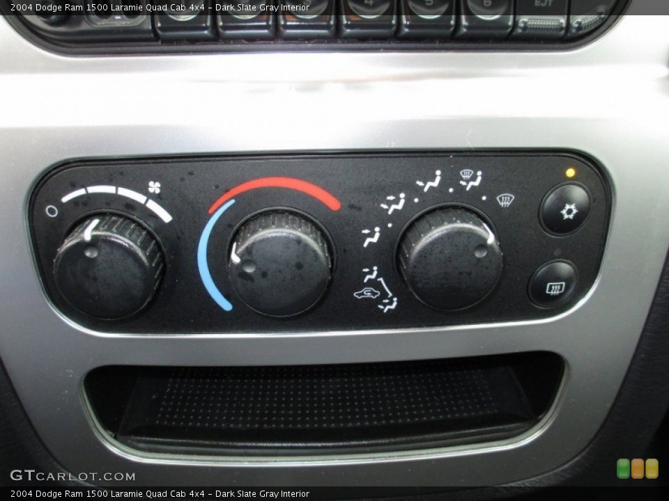 Dark Slate Gray Interior Controls for the 2004 Dodge Ram 1500 Laramie Quad Cab 4x4 #72294348