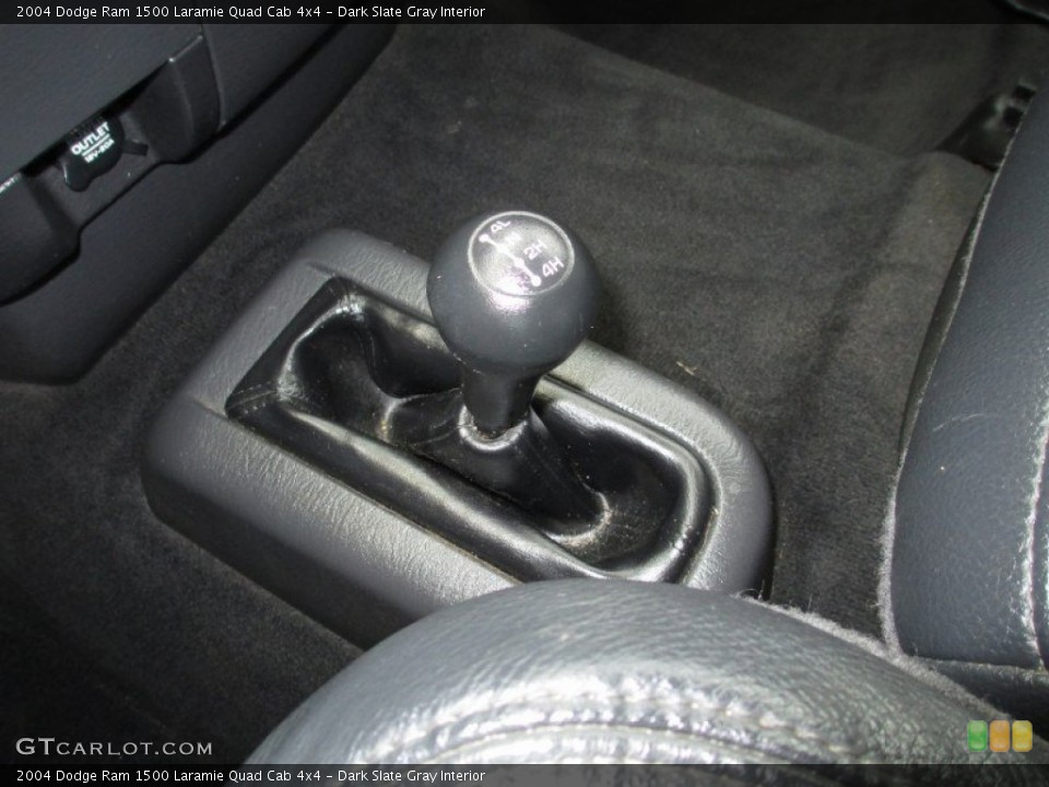 Dark Slate Gray Interior Controls for the 2004 Dodge Ram 1500 Laramie Quad Cab 4x4 #72294397