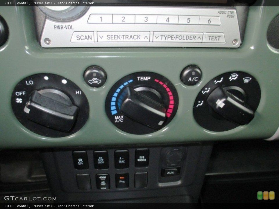 Dark Charcoal Interior Controls for the 2010 Toyota FJ Cruiser 4WD #72295096