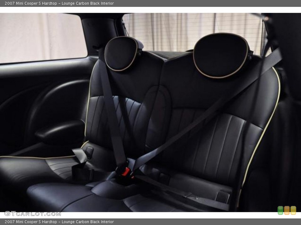 Lounge Carbon Black Interior Rear Seat for the 2007 Mini Cooper S Hardtop #72296860