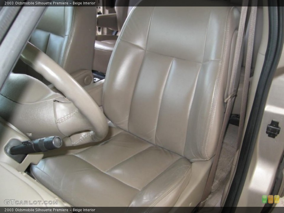 Beige Interior Front Seat for the 2003 Oldsmobile Silhouette Premiere #72299427
