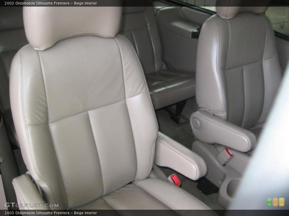 Beige Interior Rear Seat for the 2003 Oldsmobile Silhouette Premiere #72299449
