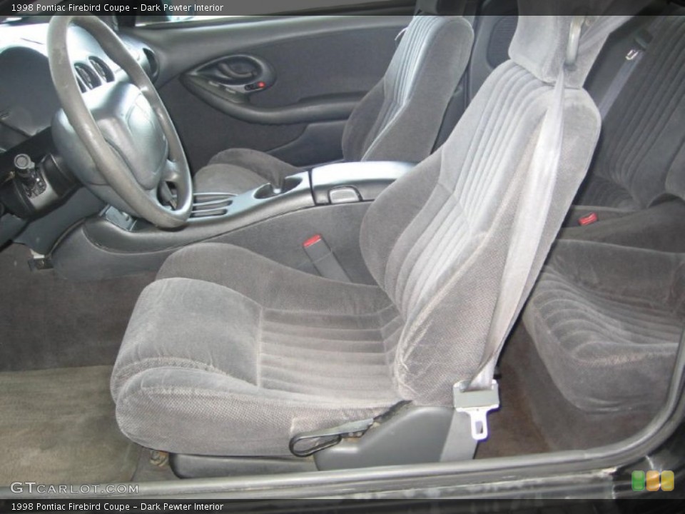 Dark Pewter Interior Front Seat for the 1998 Pontiac Firebird Coupe #72301441