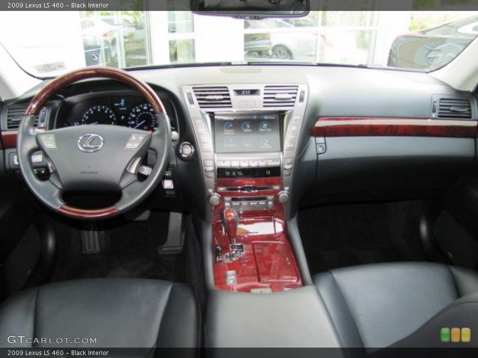 Black Interior Dashboard for the 2009 Lexus LS 460 #72301702