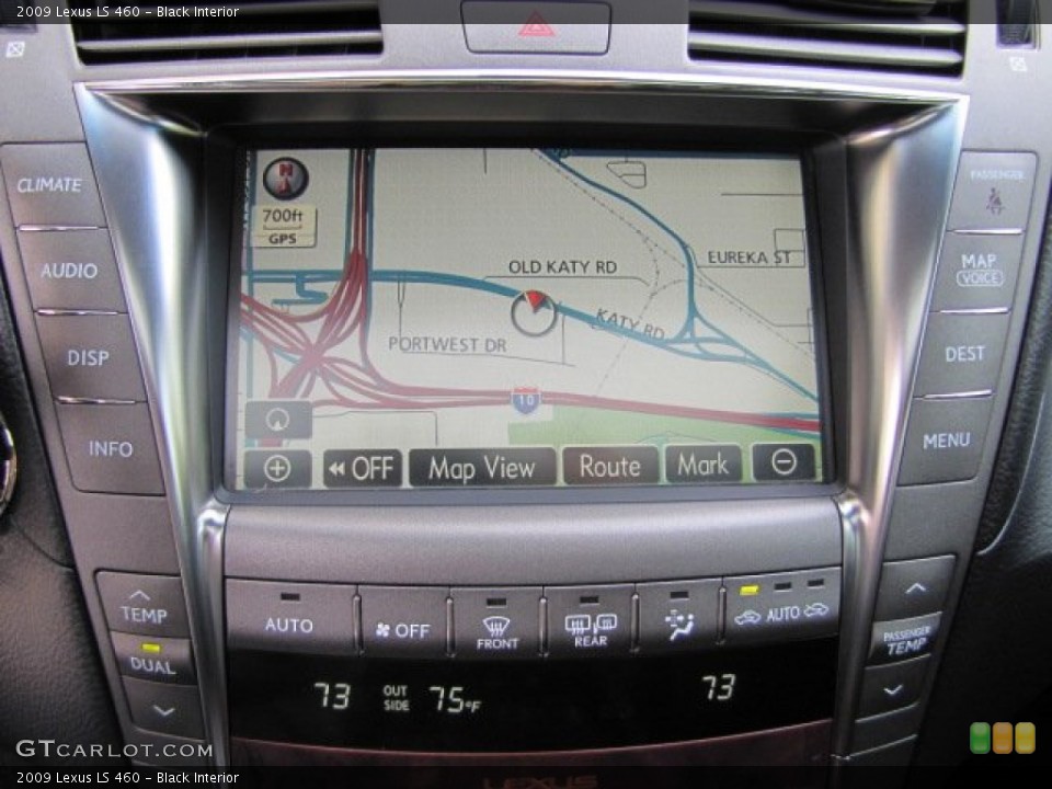 Black Interior Navigation for the 2009 Lexus LS 460 #72302035