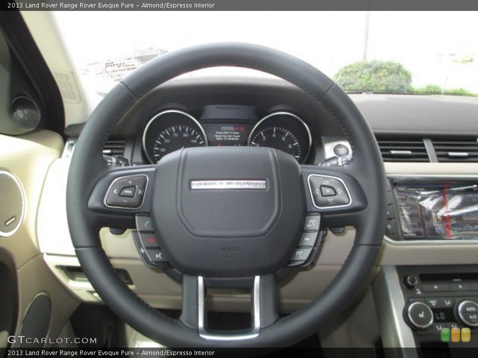 Almond/Espresso Interior Steering Wheel for the 2013 Land Rover Range Rover Evoque Pure #72303478
