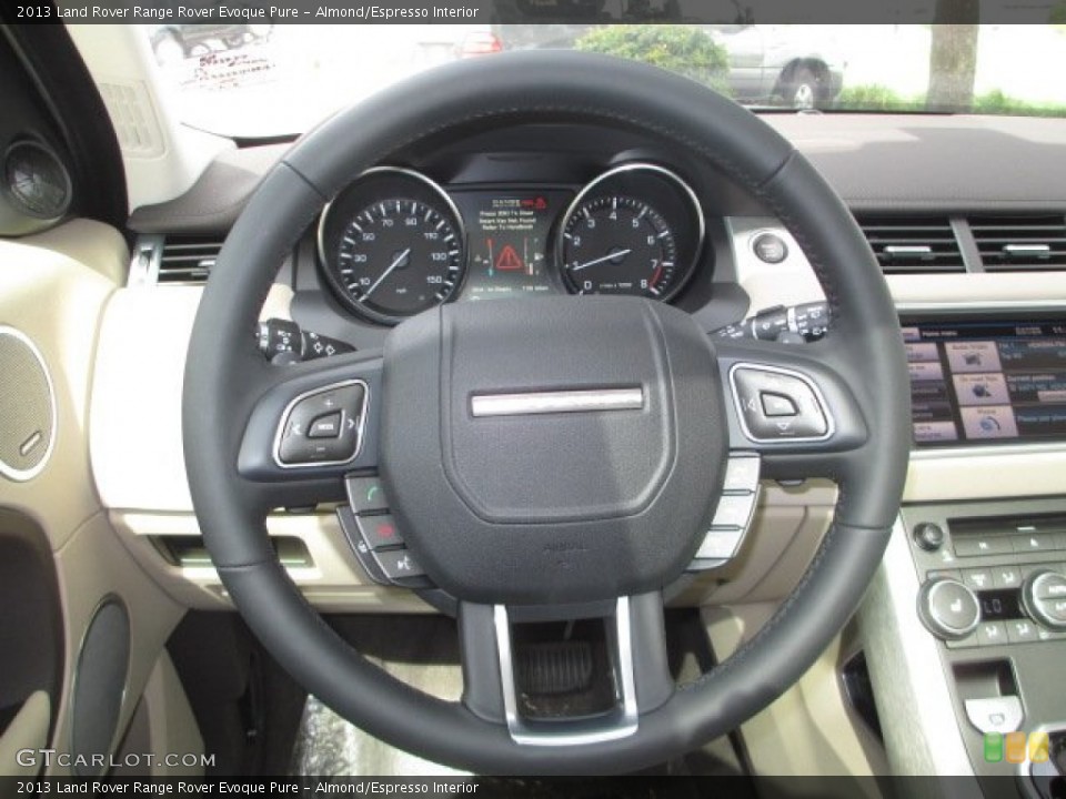 Almond/Espresso Interior Steering Wheel for the 2013 Land Rover Range Rover Evoque Pure #72303916