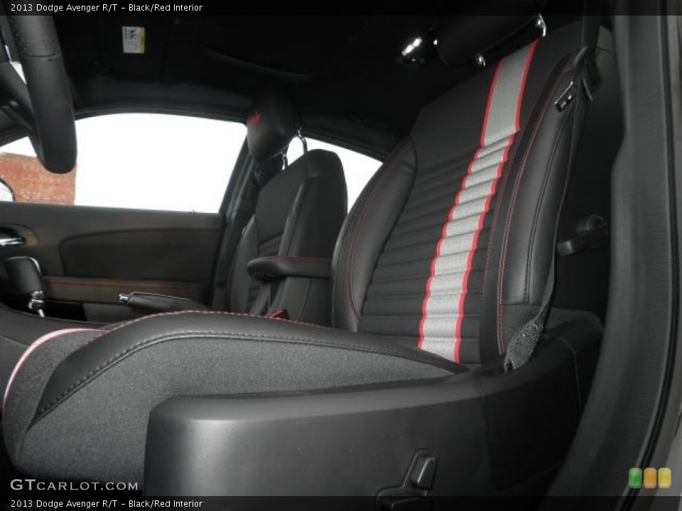Black/Red Interior Front Seat for the 2013 Dodge Avenger R/T #72303967
