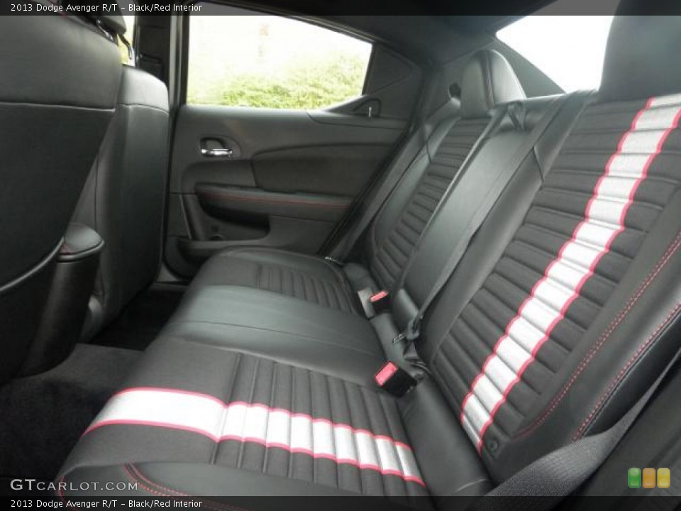 Black/Red Interior Rear Seat for the 2013 Dodge Avenger R/T #72304018