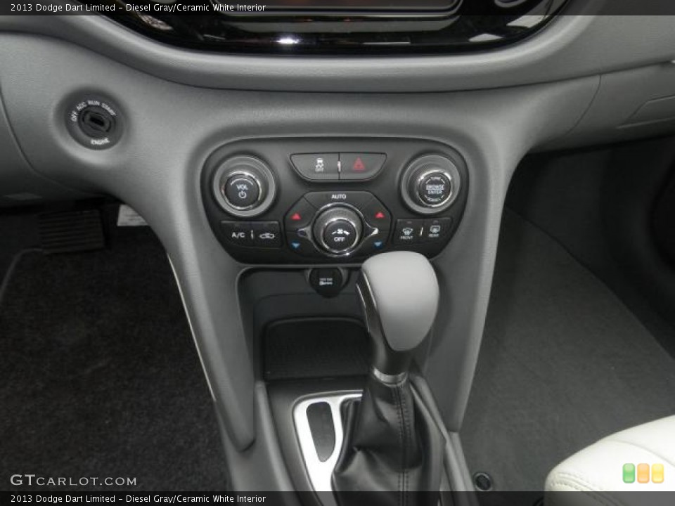 Diesel Gray/Ceramic White Interior Controls for the 2013 Dodge Dart Limited #72306320