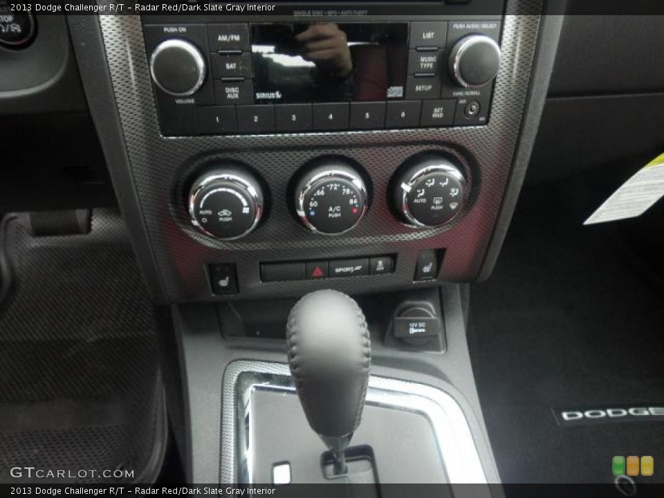 Radar Red/Dark Slate Gray Interior Controls for the 2013 Dodge Challenger R/T #72309688