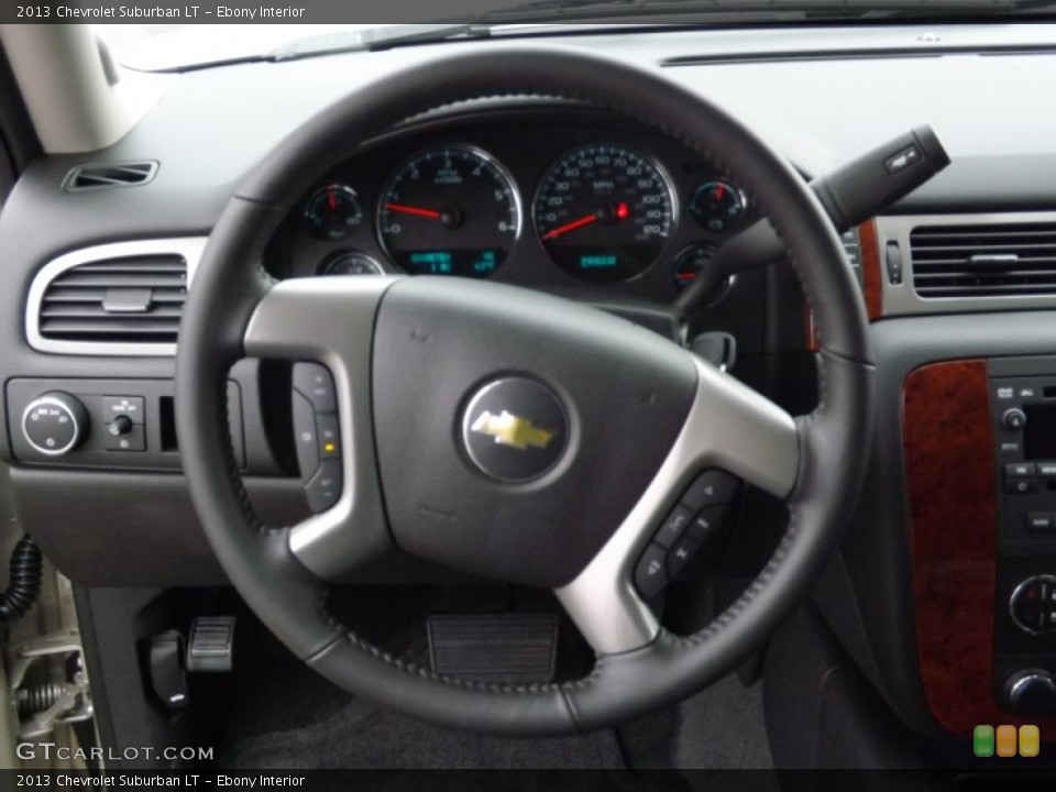 Ebony Interior Steering Wheel for the 2013 Chevrolet Suburban LT #72309982