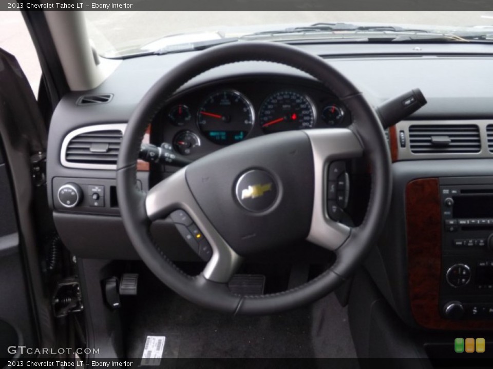 Ebony Interior Steering Wheel for the 2013 Chevrolet Tahoe LT #72310609
