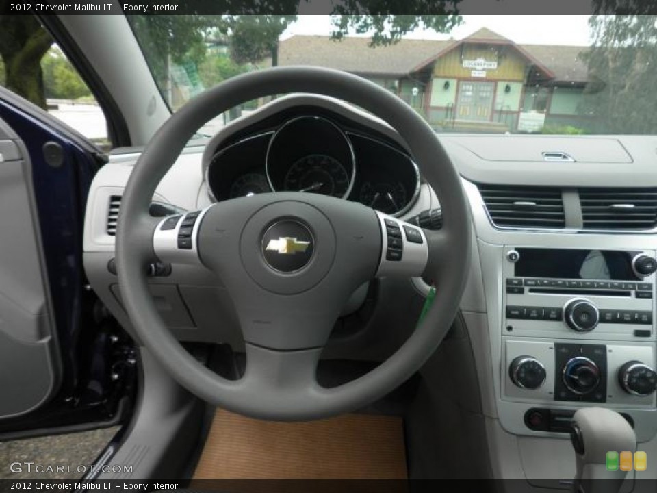 Ebony Interior Steering Wheel for the 2012 Chevrolet Malibu LT #72310703