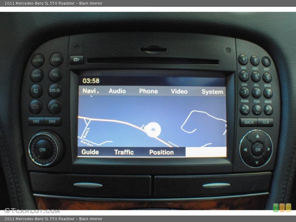 Black Interior Navigation for the 2011 Mercedes-Benz SL 550 Roadster #72312892