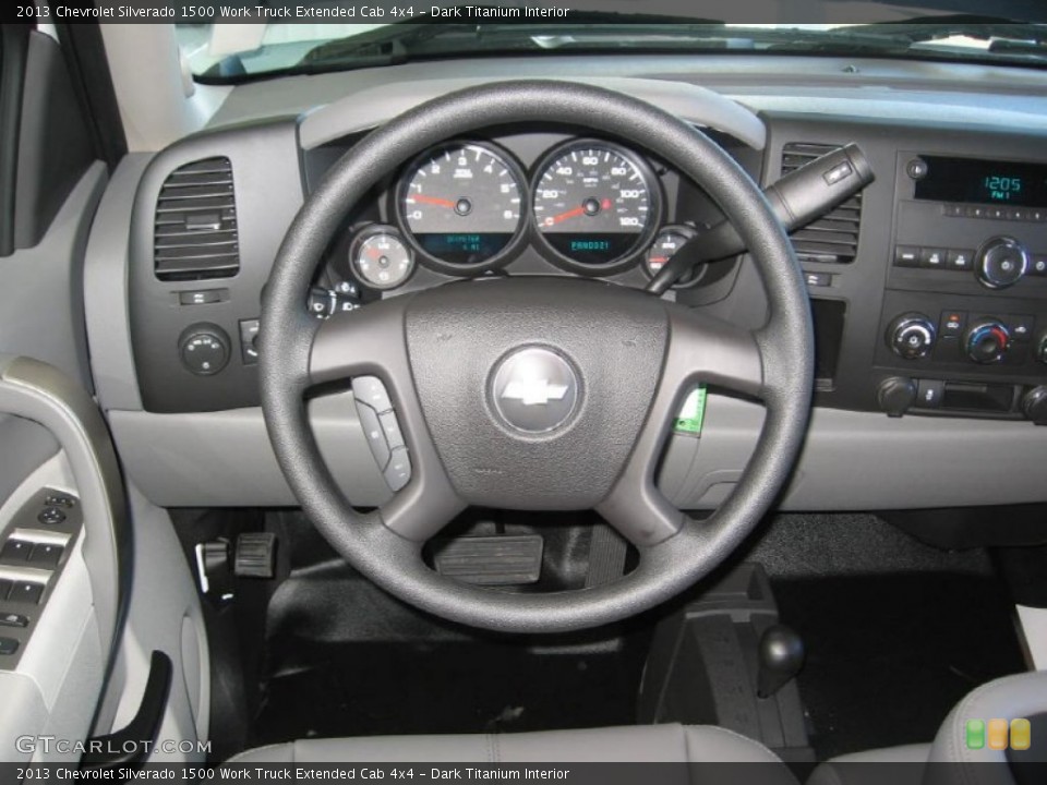 Dark Titanium Interior Steering Wheel for the 2013 Chevrolet Silverado 1500 Work Truck Extended Cab 4x4 #72316642