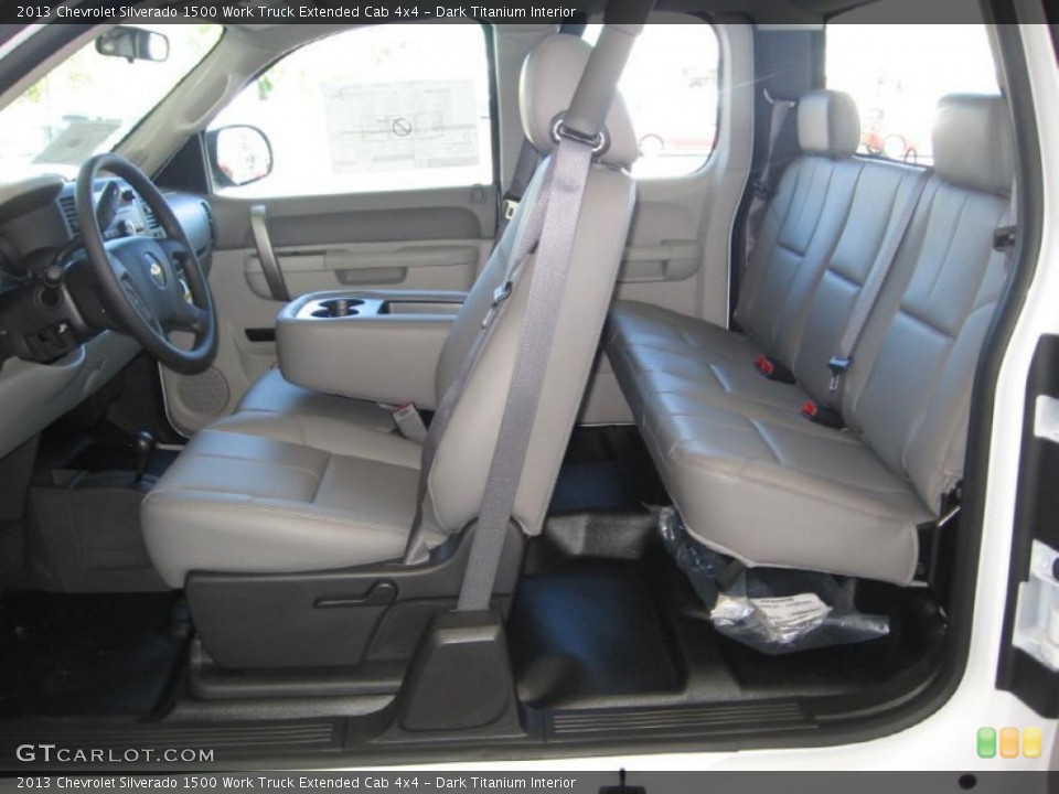 Dark Titanium Interior Photo for the 2013 Chevrolet Silverado 1500 Work Truck Extended Cab 4x4 #72316682