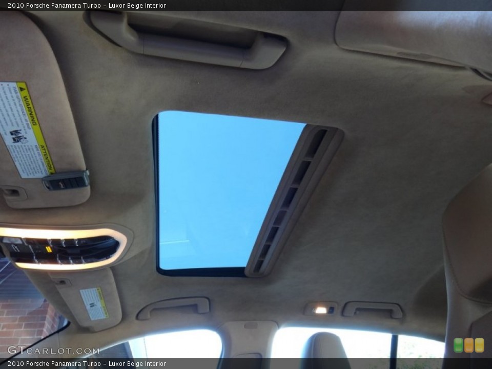 Luxor Beige Interior Sunroof for the 2010 Porsche Panamera Turbo #72316702