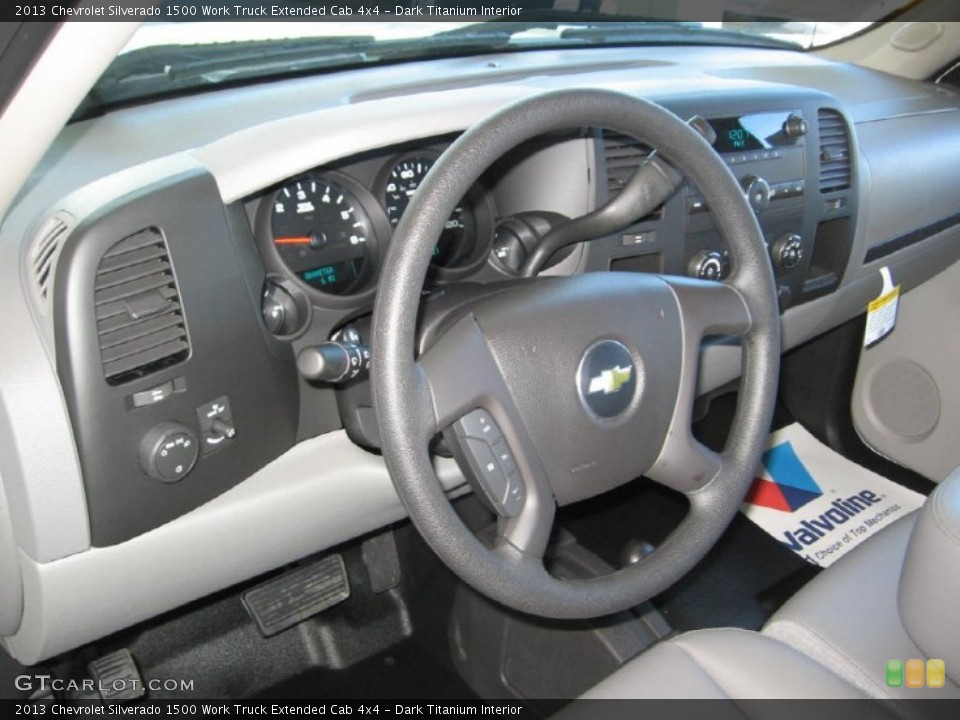 Dark Titanium Interior Steering Wheel for the 2013 Chevrolet Silverado 1500 Work Truck Extended Cab 4x4 #72316740