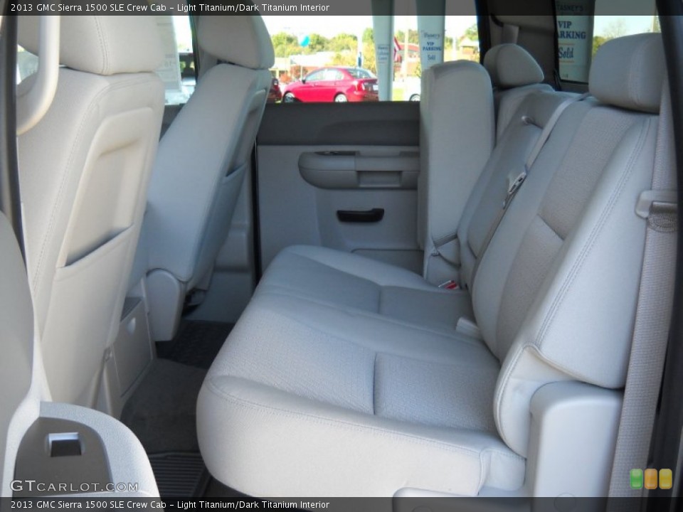 Light Titanium/Dark Titanium Interior Rear Seat for the 2013 GMC Sierra 1500 SLE Crew Cab #72316924