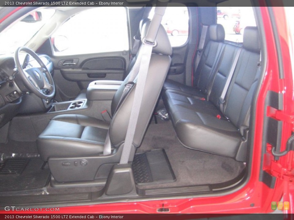 Ebony Interior Photo for the 2013 Chevrolet Silverado 1500 LTZ Extended Cab #72317386