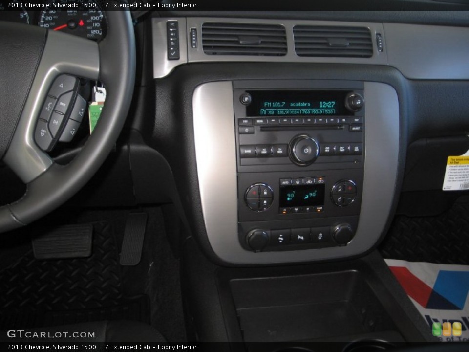Ebony Interior Controls for the 2013 Chevrolet Silverado 1500 LTZ Extended Cab #72317425