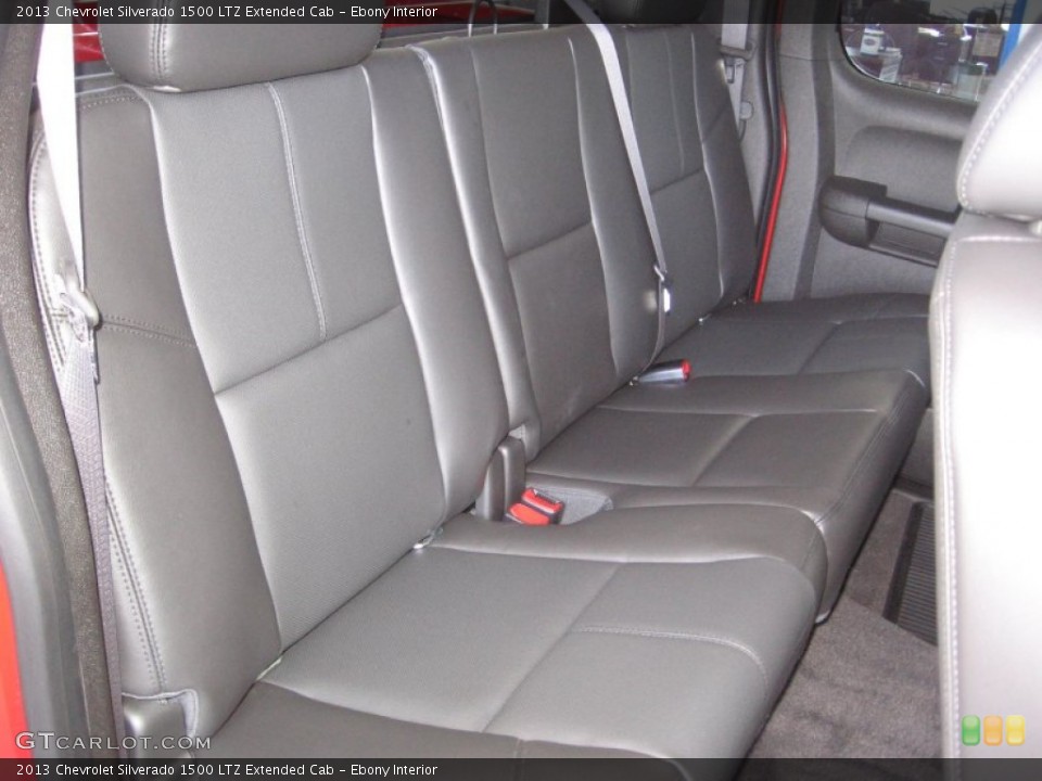 Ebony Interior Rear Seat for the 2013 Chevrolet Silverado 1500 LTZ Extended Cab #72317524