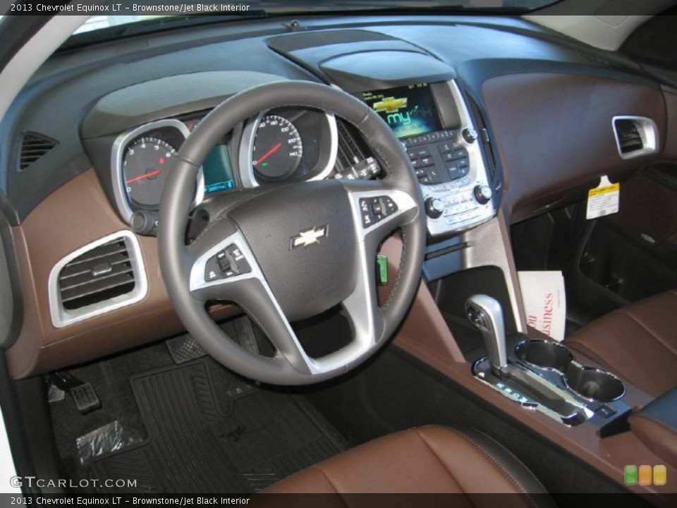 Brownstone/Jet Black Interior Dashboard for the 2013 Chevrolet Equinox LT #72318223