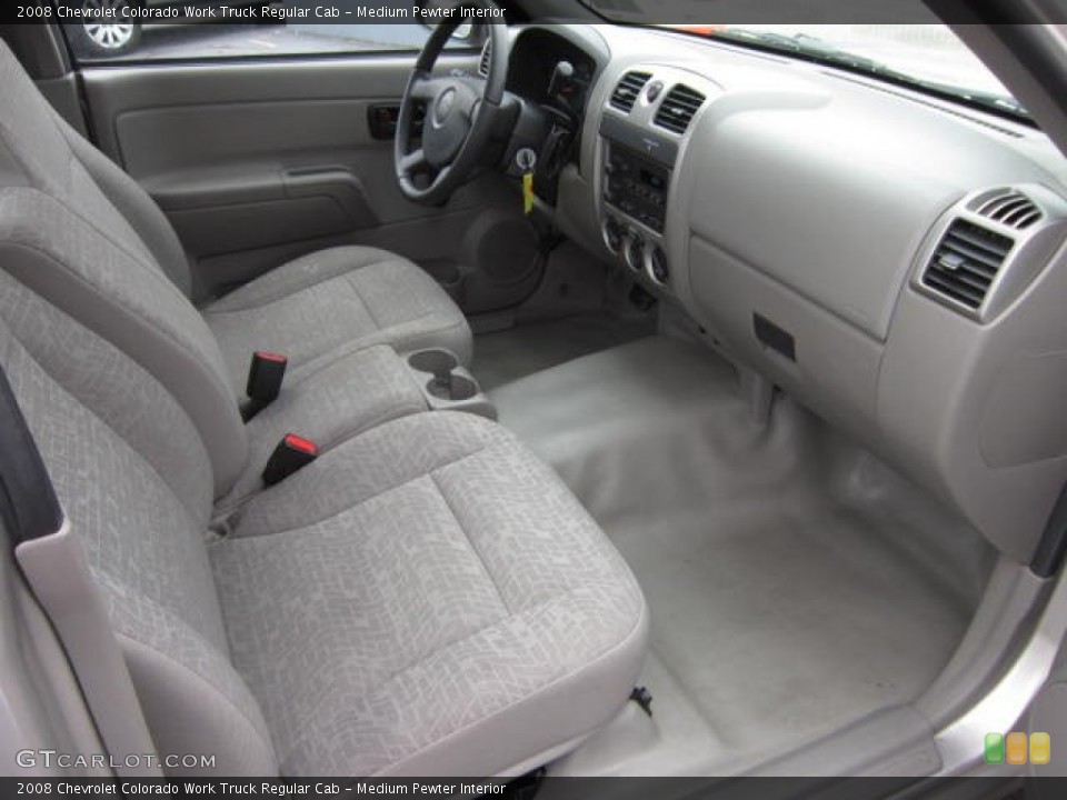 Medium Pewter Interior Photo for the 2008 Chevrolet Colorado Work Truck Regular Cab #72318251