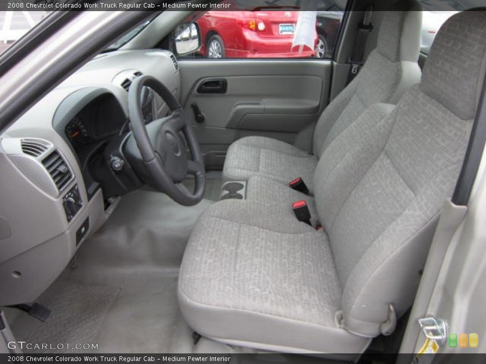 Medium Pewter Interior Front Seat for the 2008 Chevrolet Colorado Work Truck Regular Cab #72318319