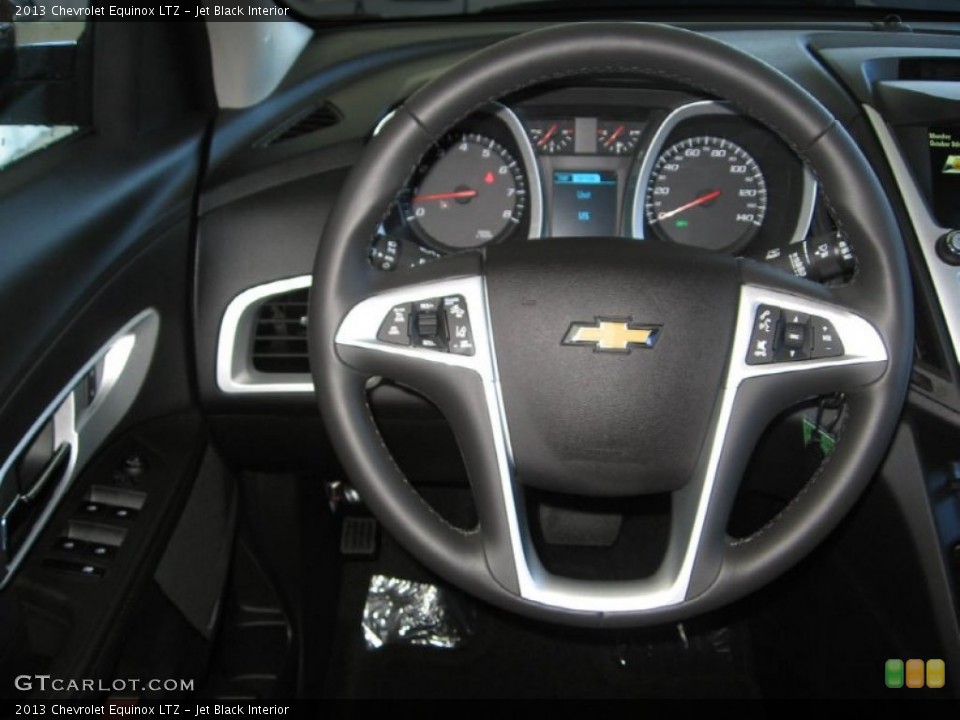 Jet Black Interior Steering Wheel for the 2013 Chevrolet Equinox LTZ #72318574