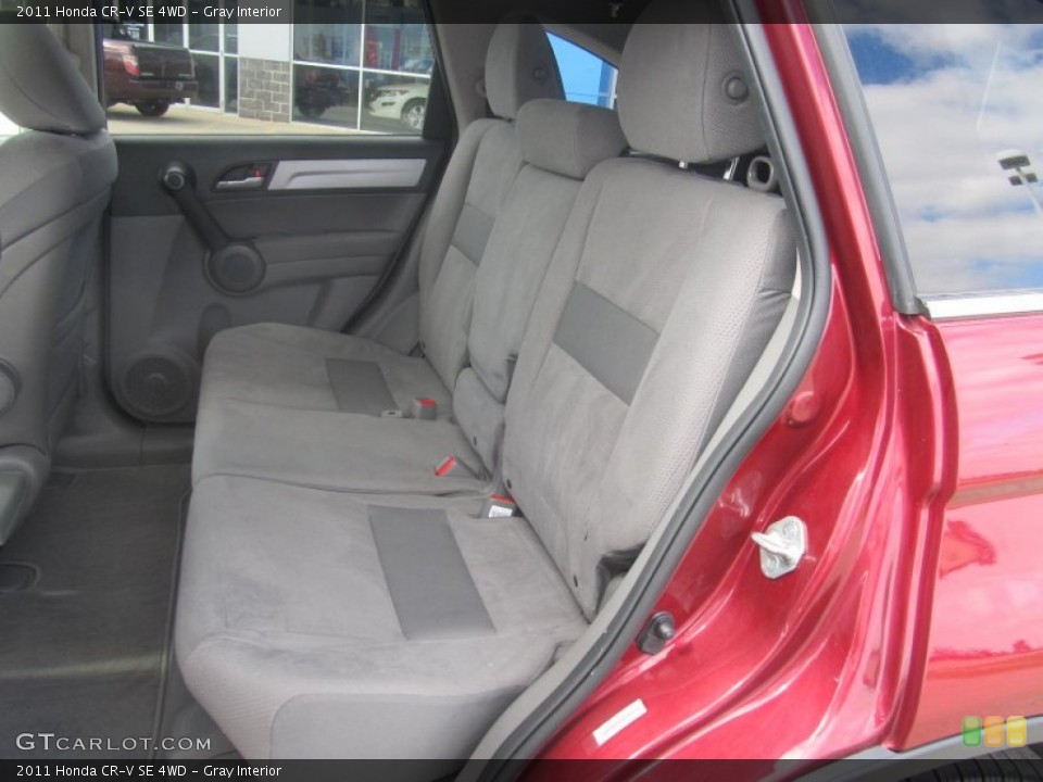 Gray Interior Rear Seat for the 2011 Honda CR-V SE 4WD #72318913