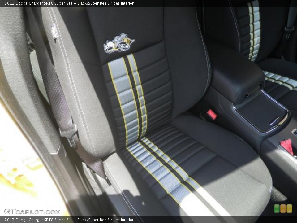 Black/Super Bee Stripes Interior Photo for the 2012 Dodge Charger SRT8 Super Bee #72319174