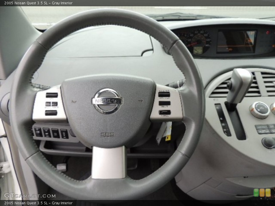 Gray Interior Steering Wheel for the 2005 Nissan Quest 3.5 SL #72319612