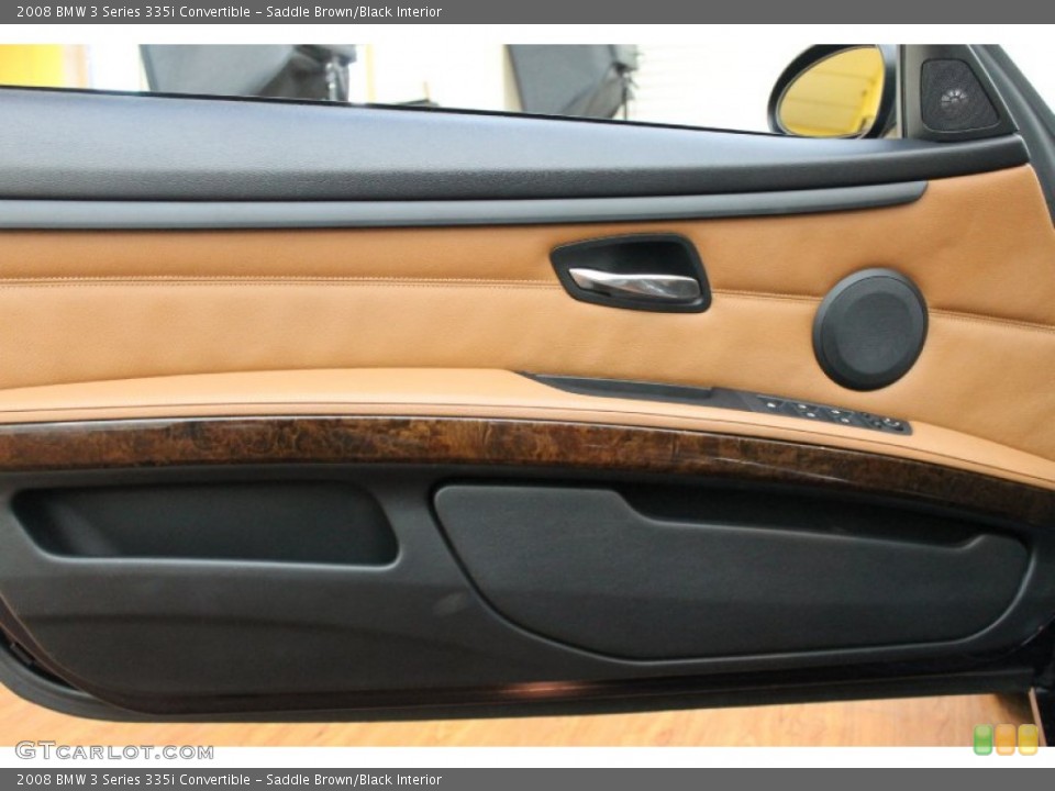 Saddle Brown/Black Interior Door Panel for the 2008 BMW 3 Series 335i Convertible #72320023