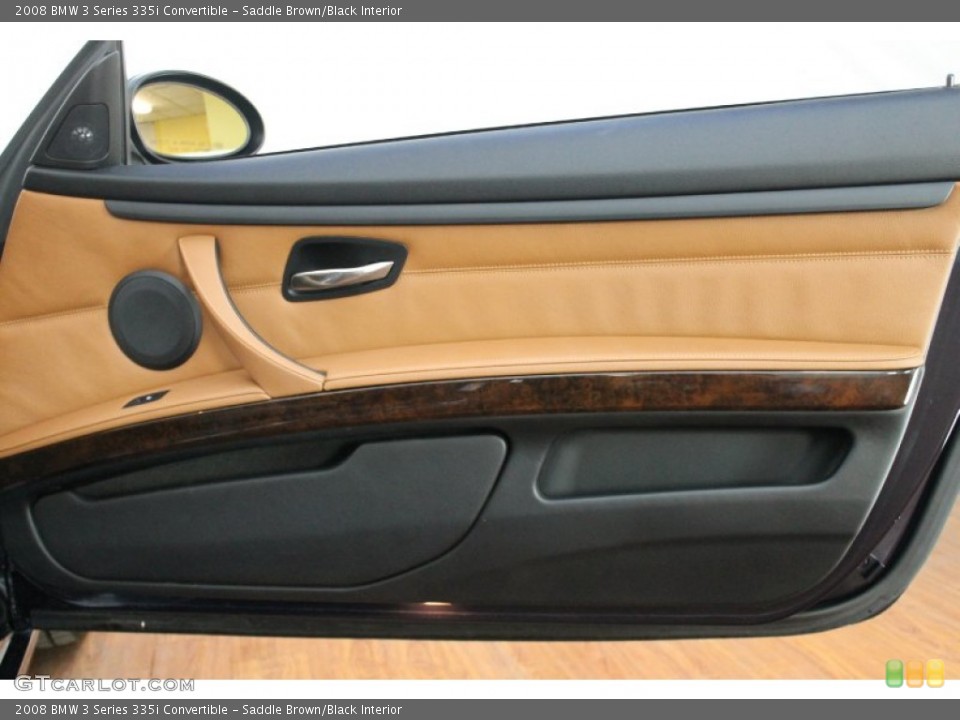 Saddle Brown/Black Interior Door Panel for the 2008 BMW 3 Series 335i Convertible #72320033