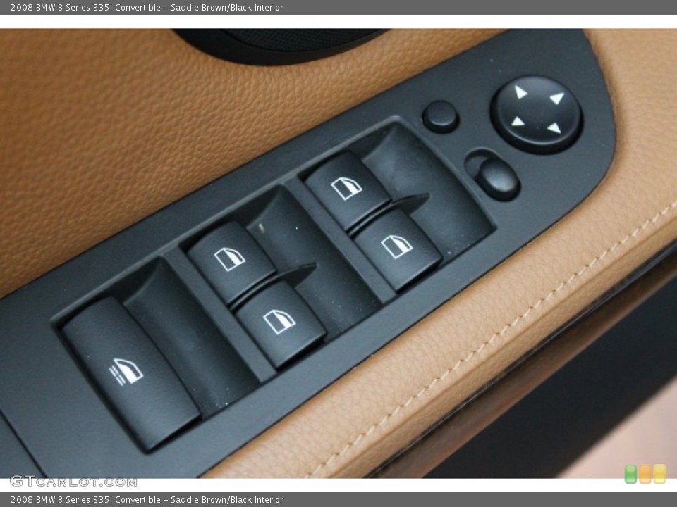 Saddle Brown/Black Interior Controls for the 2008 BMW 3 Series 335i Convertible #72320119