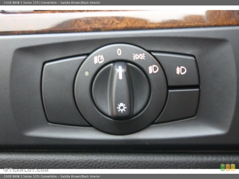 Saddle Brown/Black Interior Controls for the 2008 BMW 3 Series 335i Convertible #72320137
