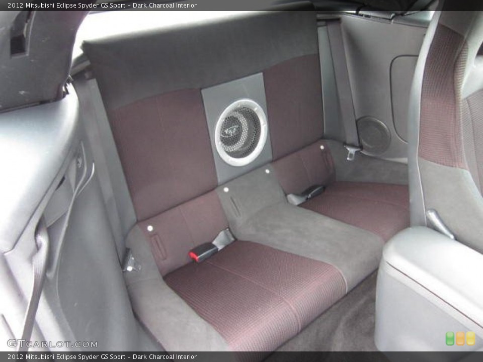 Dark Charcoal Interior Rear Seat for the 2012 Mitsubishi Eclipse Spyder GS Sport #72321159