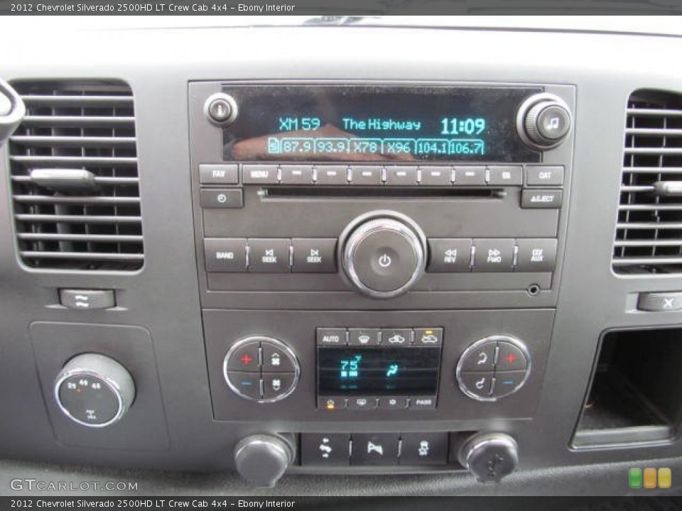 Ebony Interior Controls for the 2012 Chevrolet Silverado 2500HD LT Crew Cab 4x4 #72321787
