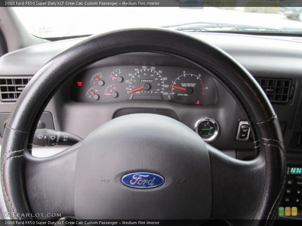 Medium Flint Interior Steering Wheel for the 2008 Ford F650 Super Duty XLT Crew Cab Custom Passenger #72322300