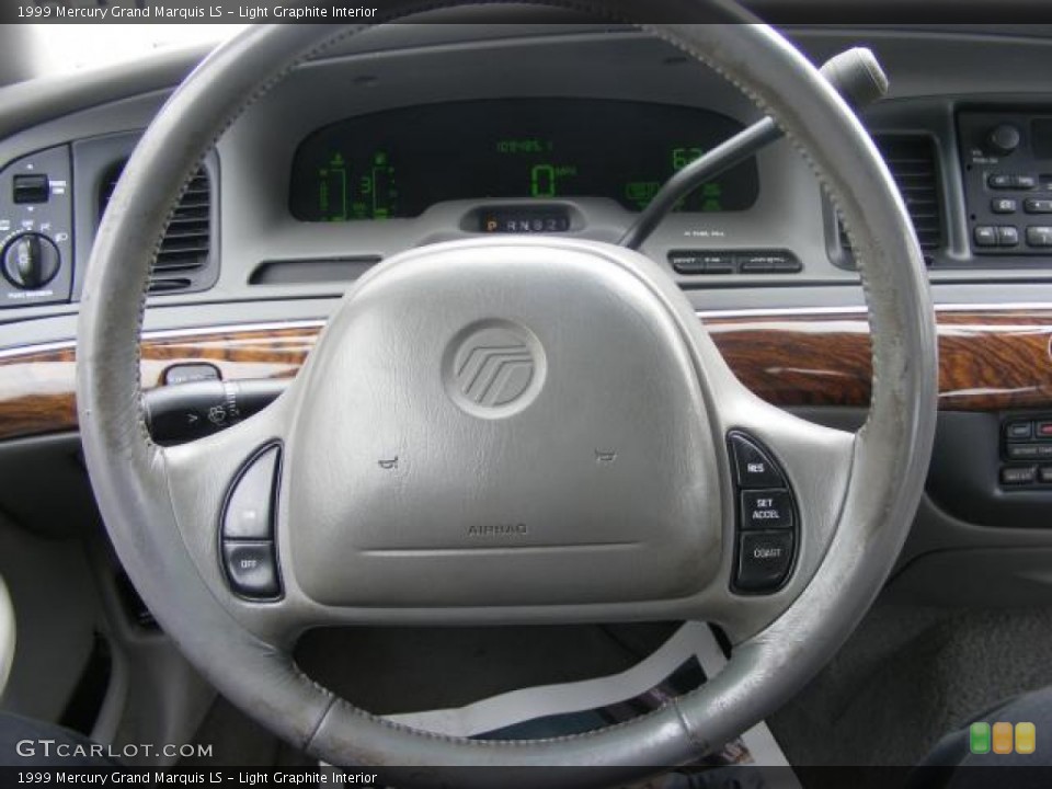 Light Graphite Interior Steering Wheel for the 1999 Mercury Grand Marquis LS #72322774