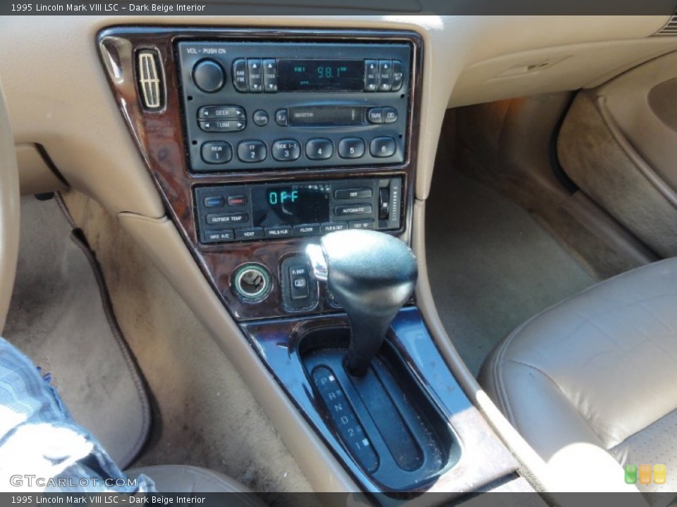 Dark Beige Interior Controls for the 1995 Lincoln Mark VIII LSC #72324623