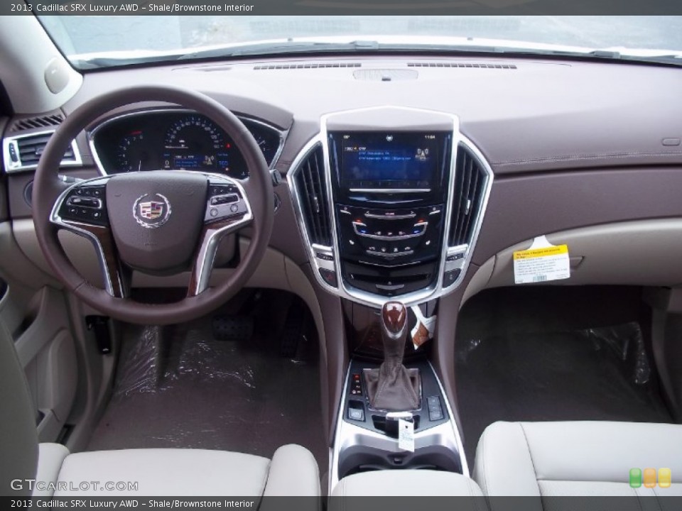 Shale/Brownstone Interior Dashboard for the 2013 Cadillac SRX Luxury AWD #72326126