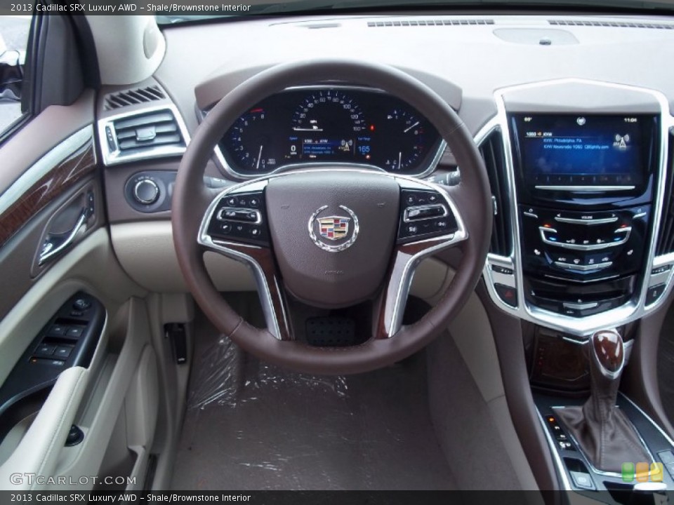 Shale/Brownstone Interior Dashboard for the 2013 Cadillac SRX Luxury AWD #72326144
