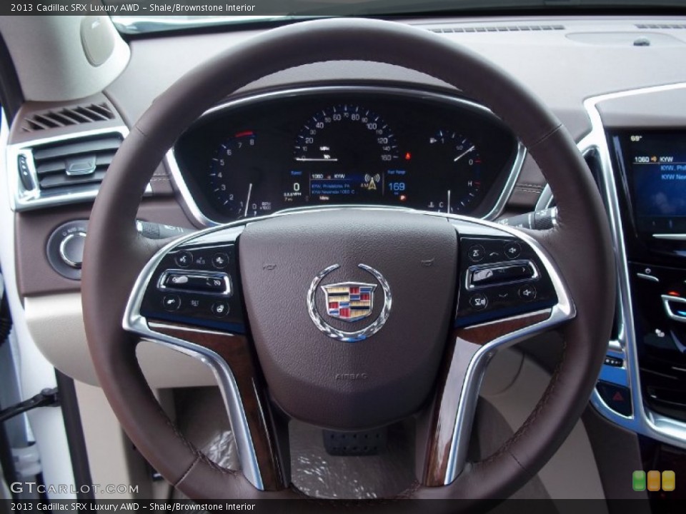 Shale/Brownstone Interior Steering Wheel for the 2013 Cadillac SRX Luxury AWD #72326225