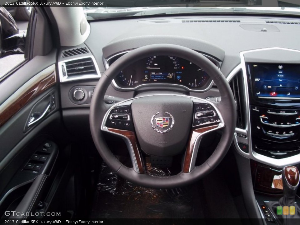 Ebony/Ebony Interior Steering Wheel for the 2013 Cadillac SRX Luxury AWD #72327154