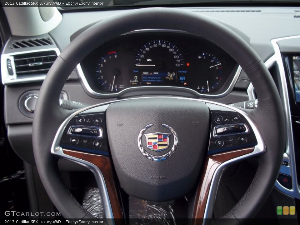 Ebony/Ebony Interior Steering Wheel for the 2013 Cadillac SRX Luxury AWD #72327218